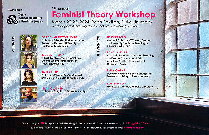 Poster Duke Feminist Research Workshop